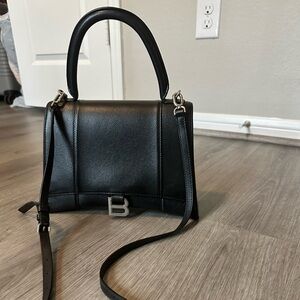 Black hourglass Balenciaga bag